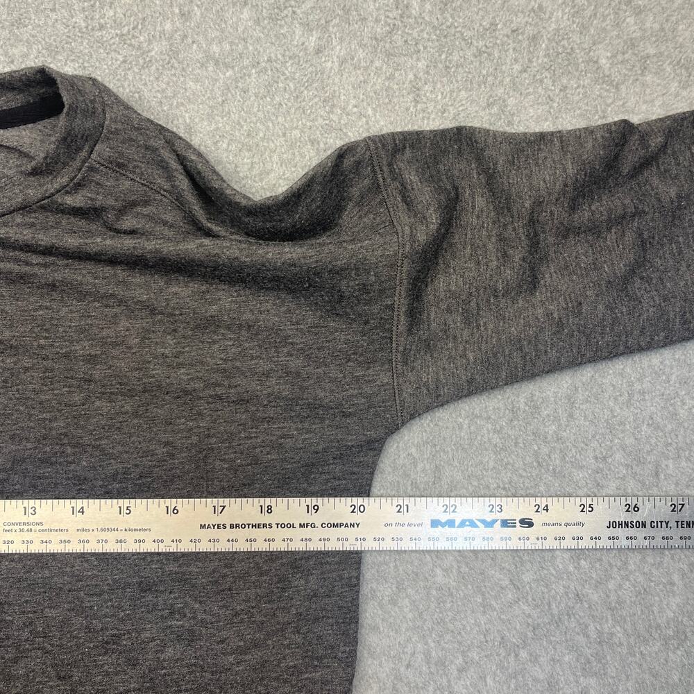 cuddl duds t-shirt gray crew neck long sleeve womens small - Picture 6 of 7